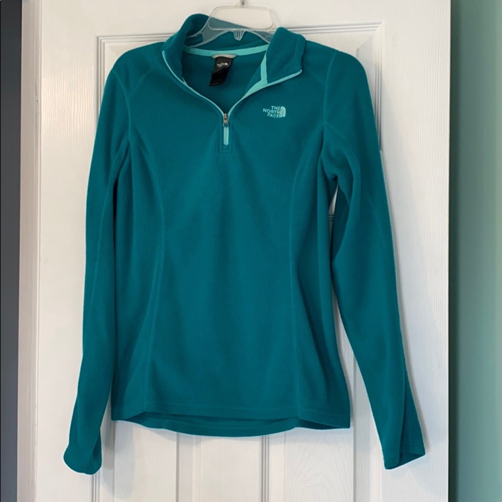 North Face tea quarter zip
